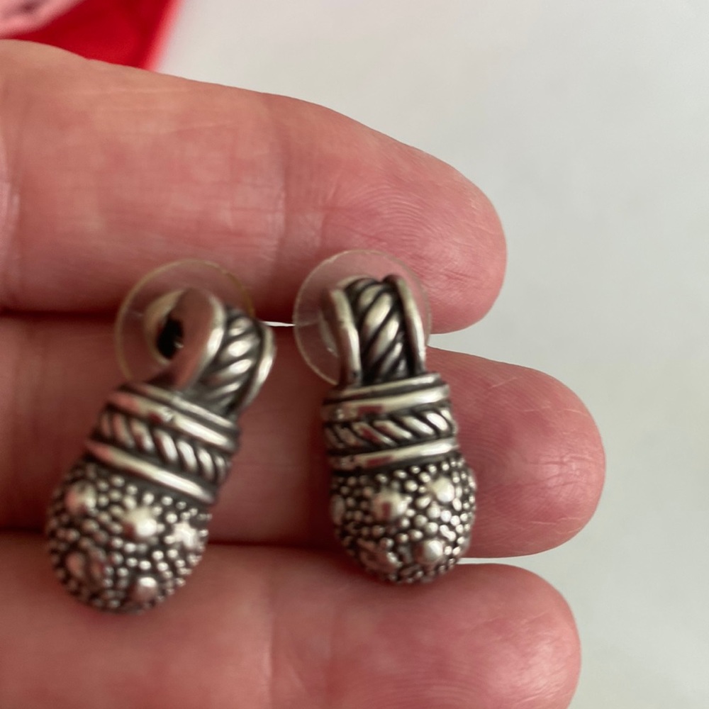 Silver earrings